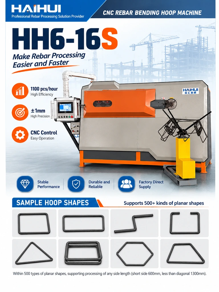 HH6-16S CNC Rebar Stirrup Bending Machine